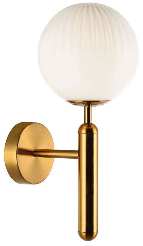 Φωτιστικό Τοίχου - Απλίκα Jolin 4259500 G9 Opal Viokef Metal, Glass