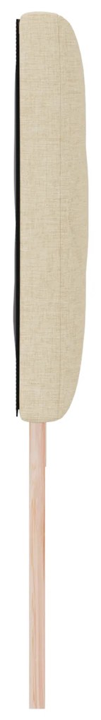 vidaXL Υφασμάτινο Κεφαλάρι Geometric με κεφαλάρι Κρεμ 180 cm ύφασμα