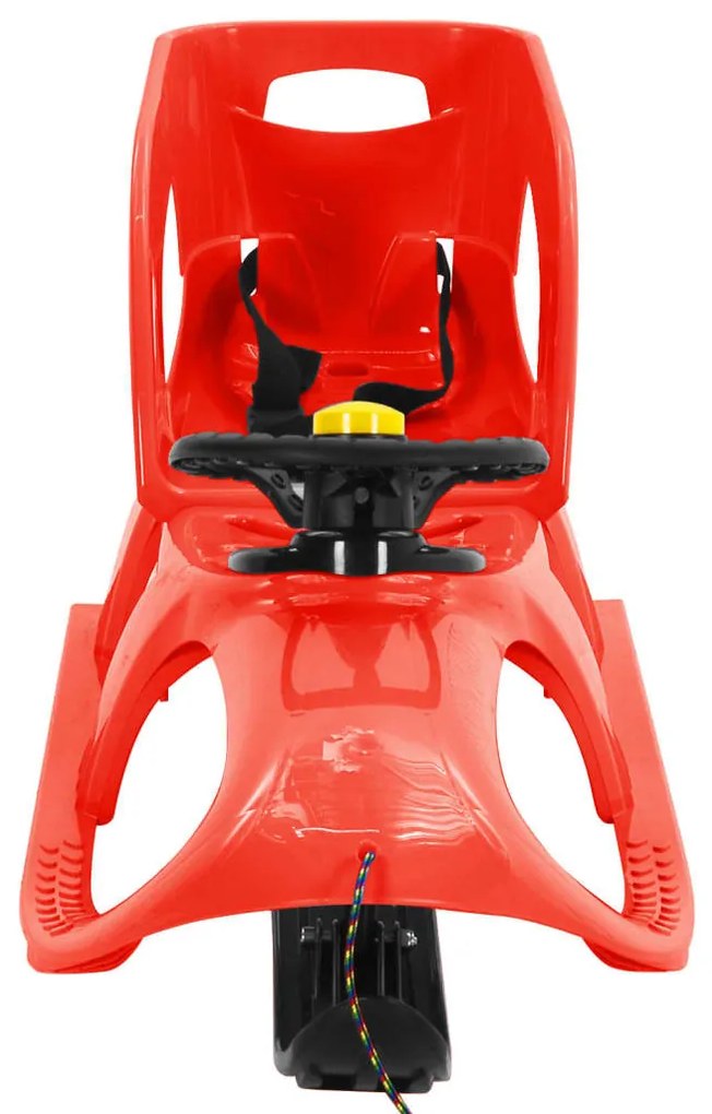 vidaXL Έλκηθρο με Κάθισμα και Κόκκινο Τροχό 102,5x40x23 εκ. Πολυπροπ.