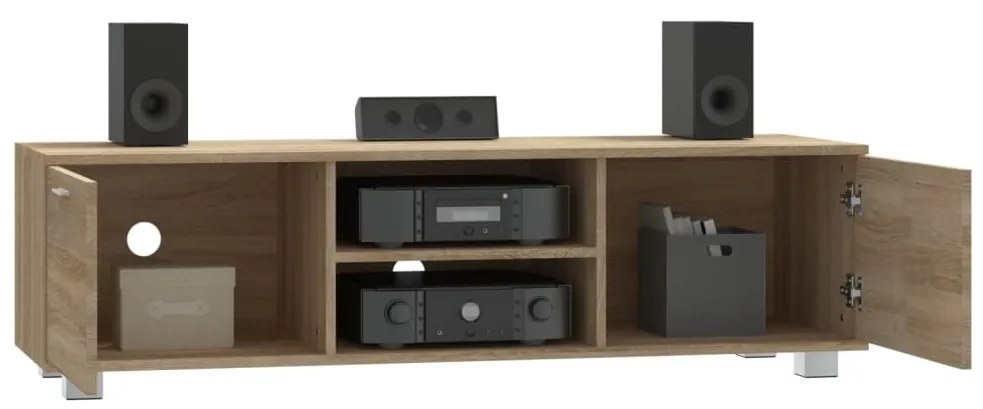 vidaXL Έπιπλο Τηλεόρασης Sonoma Δρυς 140x40,5x35 εκ. Επεξεργ. Ξύλο