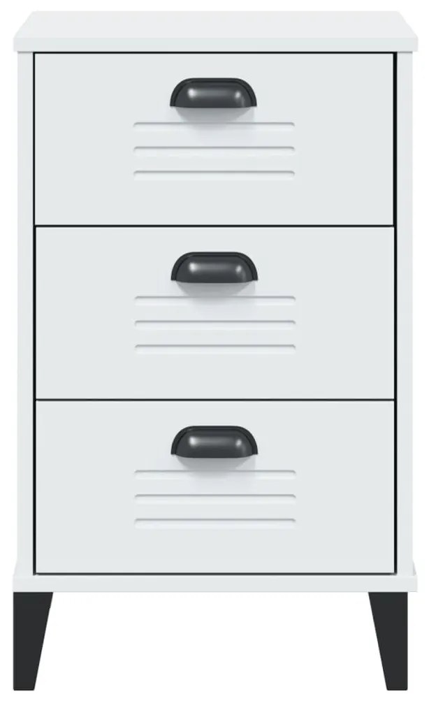 Κομοδίνο VIKEN Λευκό από Επεξεργασμένο Ξύλο - Λευκό