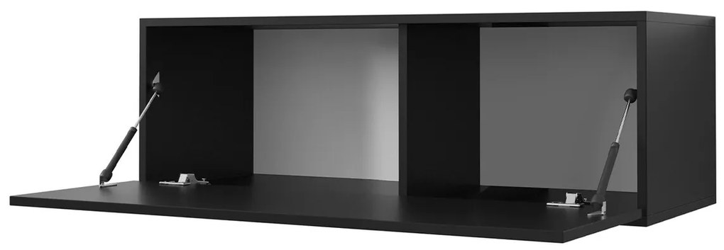Σετ επίπλων Hartford H103, Μαύρο, Με πρόσθετο εξοπλισμό, Ξεχωριστά μέρη, Με τραπέζι τηλεόρασης, 234x40cm, 36 kg | Epipla1.gr