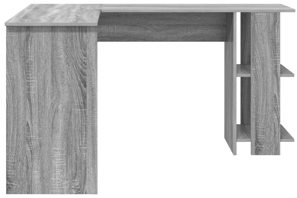 vidaXL Γκρίζο Γωνιακό Γραφείο Γκρίζο Sonoma MDF Κανονικό