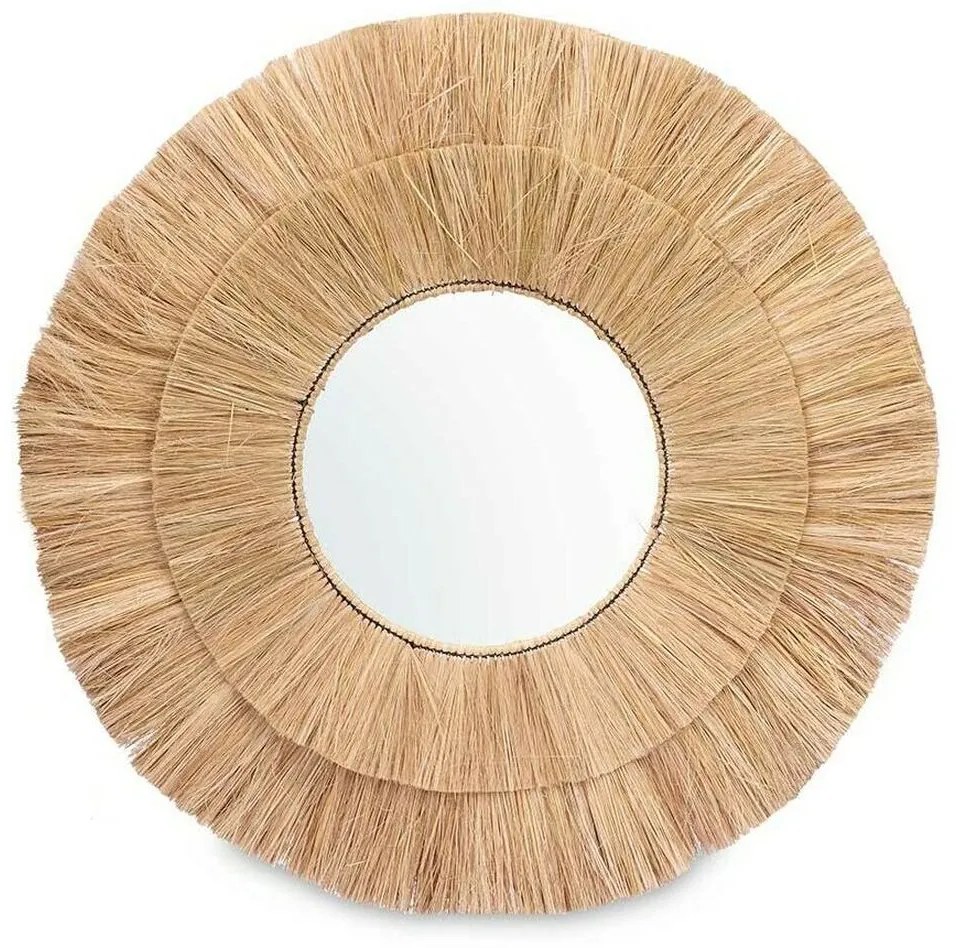 Τοίχο καθρέφτη Gift Decor Καφέ 110 x 110 x 3 cm Κύκλους