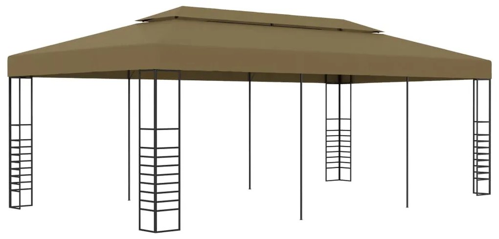 vidaXL Κιόσκι 6 x 3 x 2,7 μ. Taupe 180 γρ/μ²