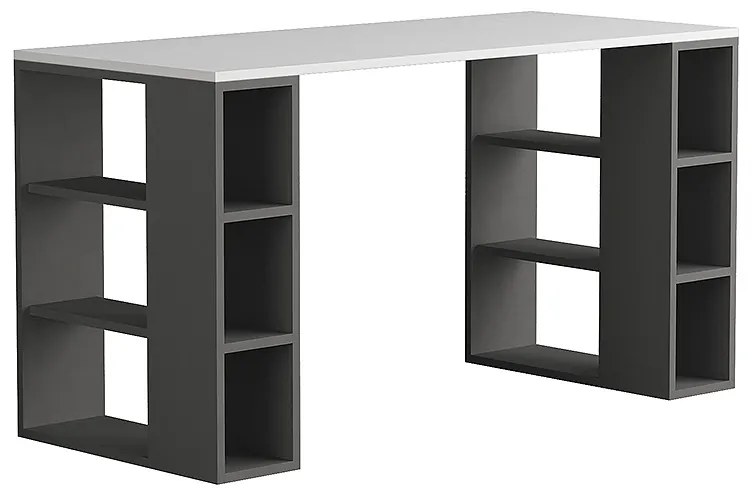 ΓΡΑΦΕΙΟ ΕΡΓΑΣΙΑΣ COLMAR MEGAPAP ΧΡΩΜΑ ΑΝΘΡΑΚΙ - ΛΕΥΚΟ 140X60X75ΕΚ