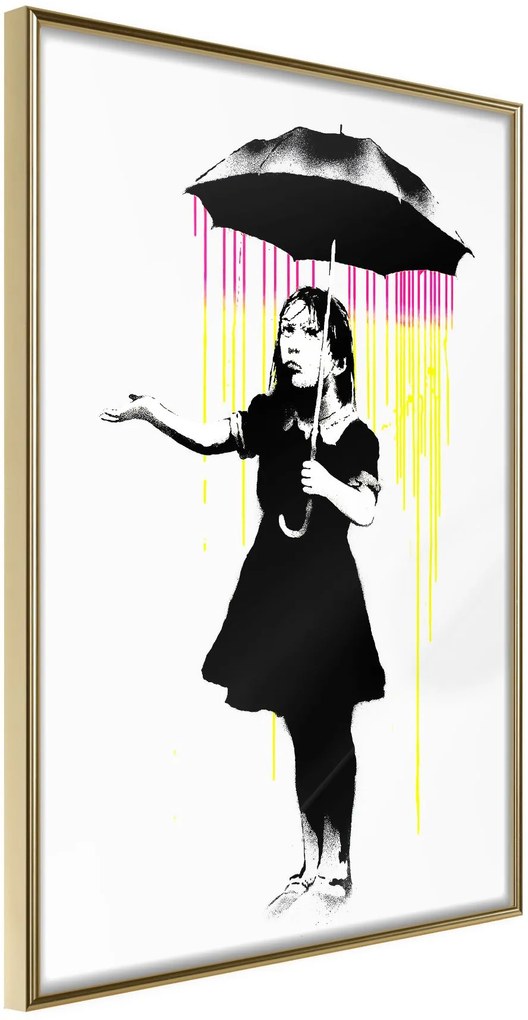 Αφίσα - Banksy: Nola - 30x45 - Χρυσό - Χωρίς πασπαρτού