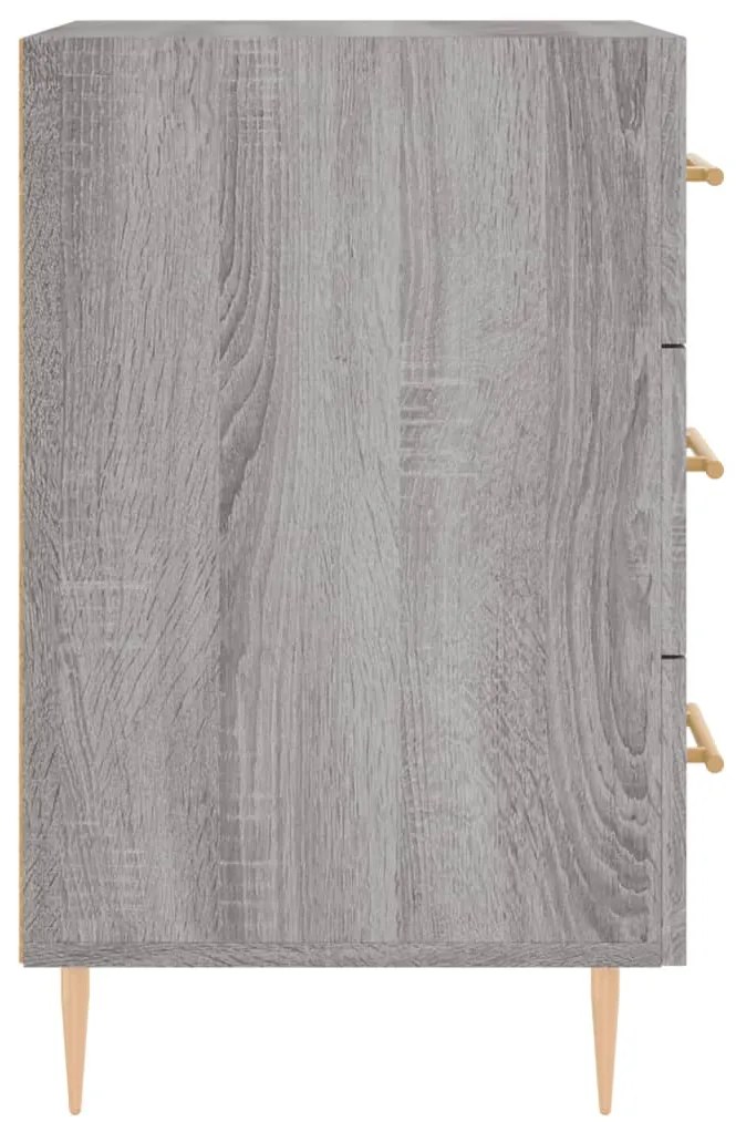vidaXL Κομοδίνο Γκρι Sonoma 40 x 40 x 66 εκ. από Επεξεργασμένο Ξύλο