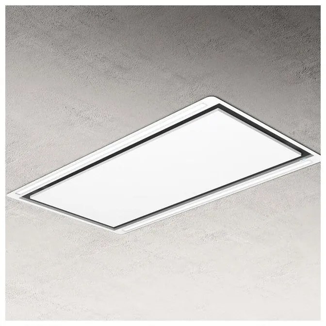Elica Hilight Glass H30 WH/A/100 Απορροφητήρας Νησίδα 100cm Λευκός