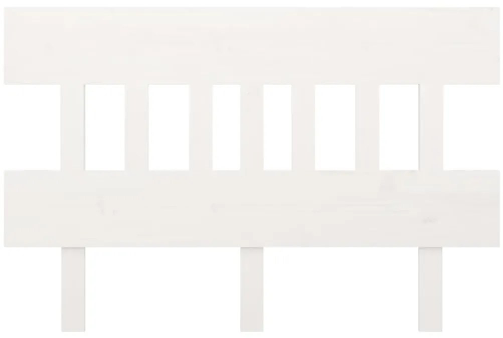 vidaXL Κεφαλάρι Κρεβατιού Λευκό 183,5x3x81 εκ. Μασίφ Ξύλο Πεύκου