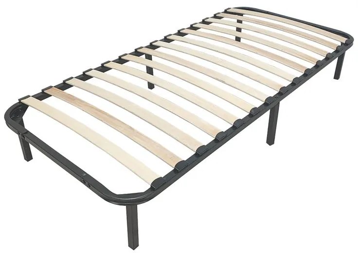 Σομιές μεταλλικός Amaso σε μαύρη απόχρωση 90x190x28εκ 90x190x28 εκ.