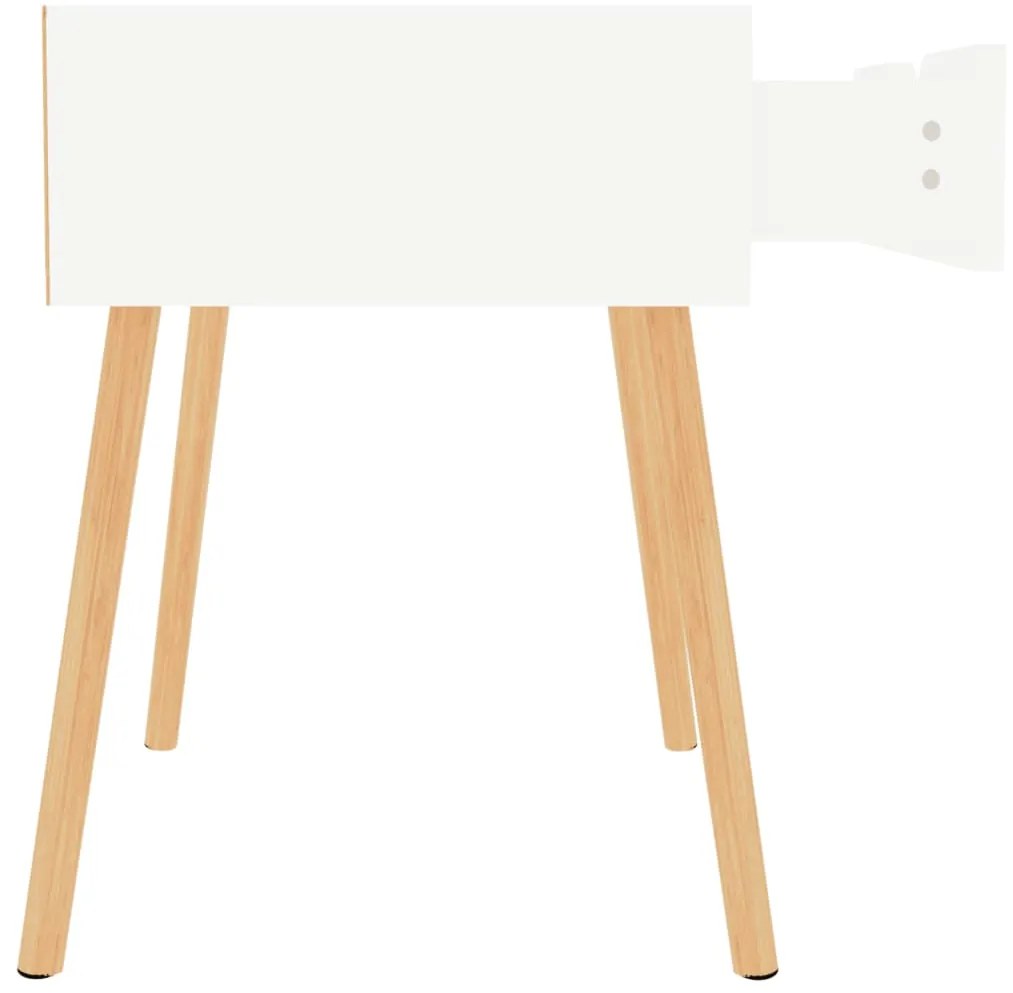 vidaXL Κομοδίνα 2 τεμ. Λευκά 40 x 40 x 56 εκ. από Επεξεργ. Ξύλο