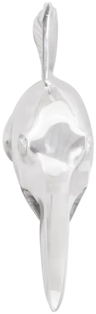 vidaXL Γλυπτική Ασημί 91 x 8 x 26 εκ Αλουμίνιο