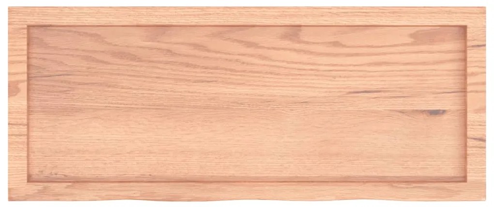 vidaXL Πάγκος Μπάνιου Αν. Καφέ 100x40x(2-6) εκ. Επεξεργ. Μασίφ Ξύλο