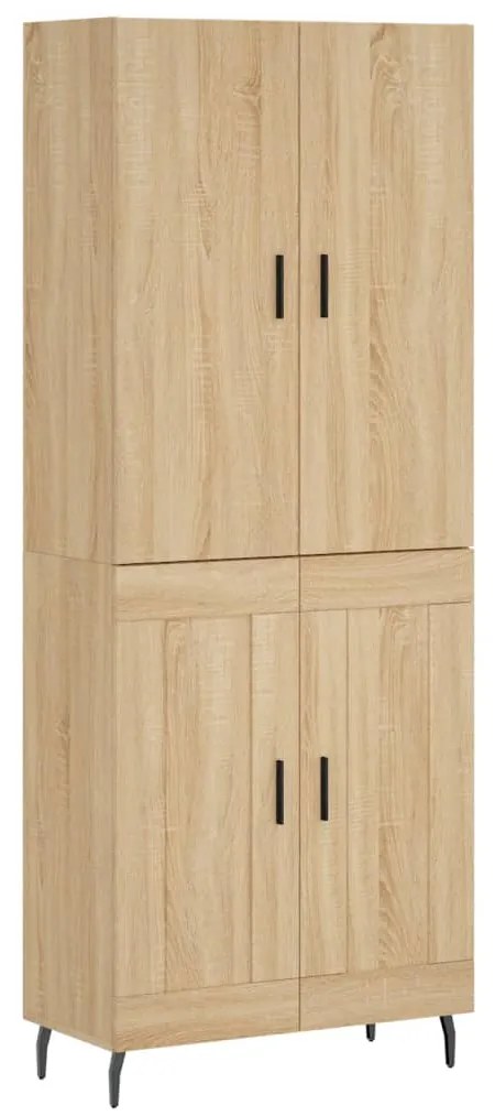 vidaXL Ντουλάπι Sonoma δρυς 69,5 x 34 x 180 εκ. από Επεξεργασμένο Ξύλο