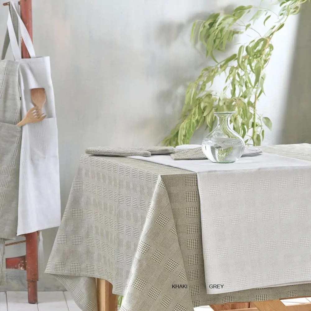 Τραπεζομάντηλο Lozano Khaki Ρυθμός 140Χ220 100% Cotton
