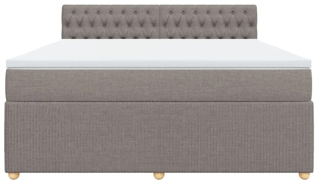 ΚΡΕΒΑΤΙ BOXSPRING ΜΕ ΣΤΡΩΜΑ TAUPE 180X200 ΕΚ. ΥΦΑΣΜΑΤΙΝΟ 3289846