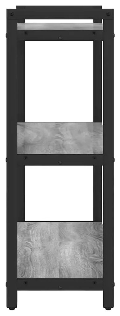 vidaXL Βιβλιοθήκη Γκρι sonoma 60 x 30 x 83 εκ Επεξεργασμένο ξύλο