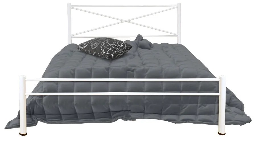 Κρεβάτι Μεταλλικό CRICH Καφέ Σφυρήλατο, 140x190 εκ.