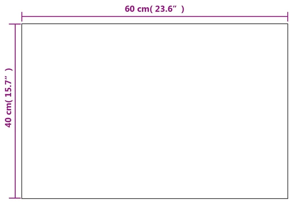 vidaXL Καθρέφτες Τοίχου 2 τεμ. Ορθογώνιοι 60 x 40 εκ. Γυάλινοι