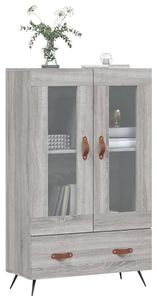 vidaXL Ντουλάπα Γκρι Sonoma 69,5 x 31 x 115 εκ. από Επεξεργασμένο Ξύλο