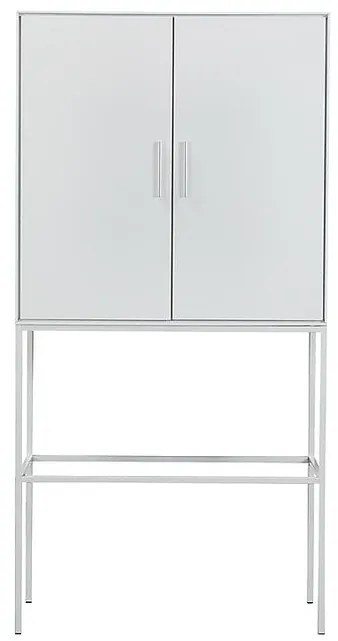 Ντουλάπι Riverton H108, Άσπρο, 160x80x40cm, Ινοσανίδες μέσης πυκνότητας