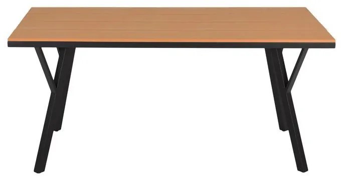 Τραπέζι FL6514 Fylliana Μεταλλικό Polywood Γκρί 160x91x72 εκ. 160x91x72 εκ.