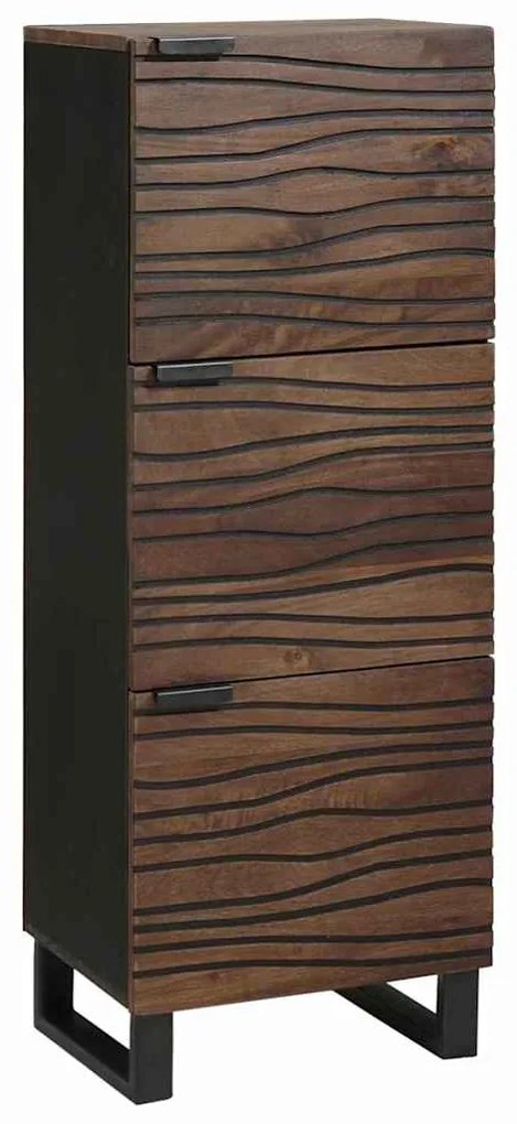 vidaXL Highboard Καφέ 40 x 33 x 110 εκ Μασίφ ξύλο μάνγκο