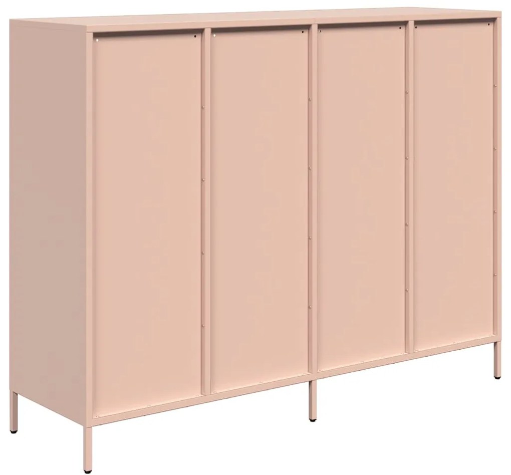 vidaXL Ντουλάπι Ροζ 135x39x103,5 εκ. από Χάλυβα Ψυχρής Έλασης