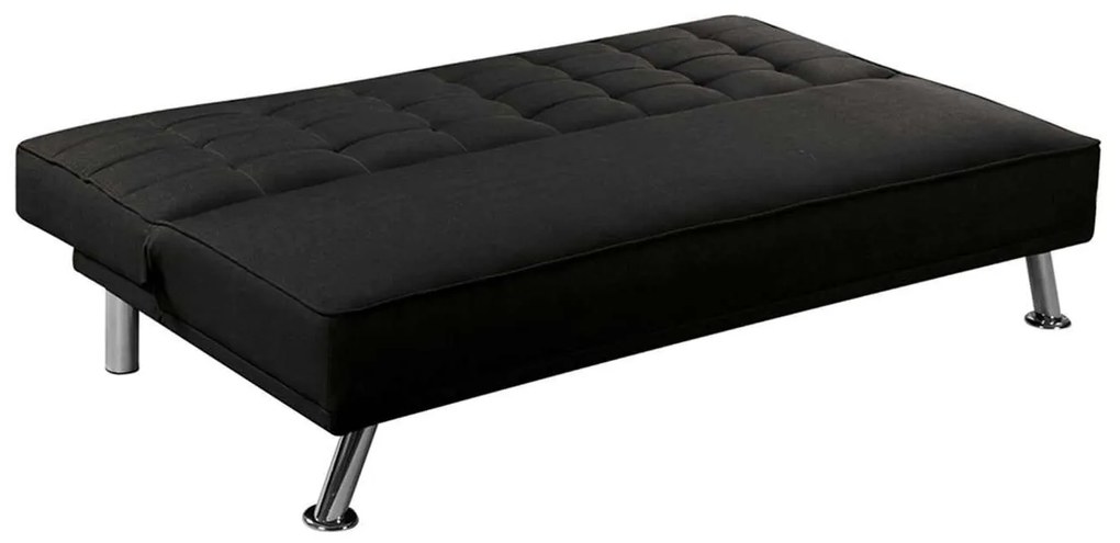 Καναπές Κρεβάτι EUROPA Ύφ.Μαύρο 176x82x80cm Bed:176x102x40cm