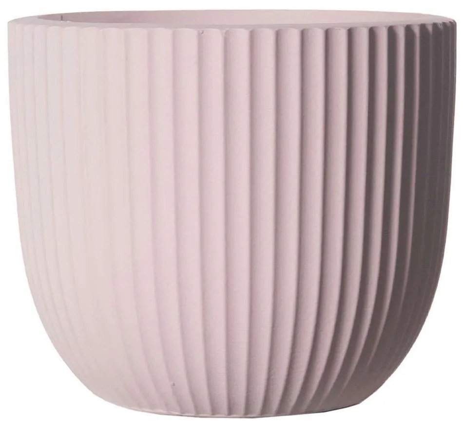 Κασπώ Πήλινο Stripe B-3270-8 34x34x31cm Pink Supergreens Clay