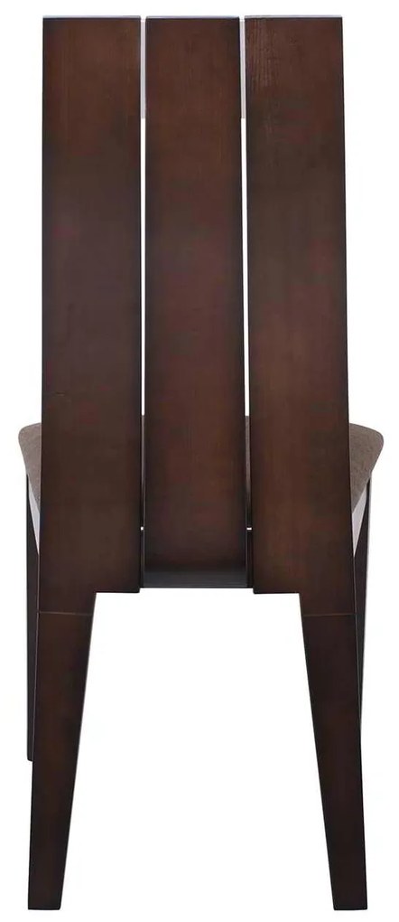 SAMBER Καρέκλα, Οξιά Καρυδί Burn Beech, Ύφασμα Καφέ 50x57x101cm