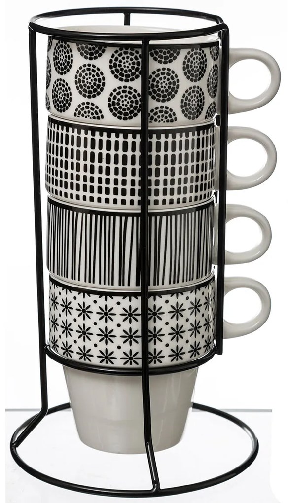 Κούπες 220ml Με Στάντ (Σετ 4τμχ) S-D Bohemia 154138