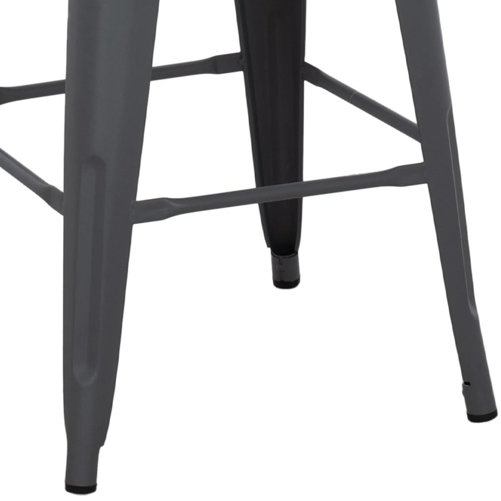 ΣΚΑΜΠΟ ΜΕΣΑΙΟΥ ΥΨΟΥΣ ΜΕΤΑΛΛΙΚΟ MELITA-PRO HM8573.50 ΓΚΡΙ 43x43x67Υεκ. (1 Τεμμάχια)