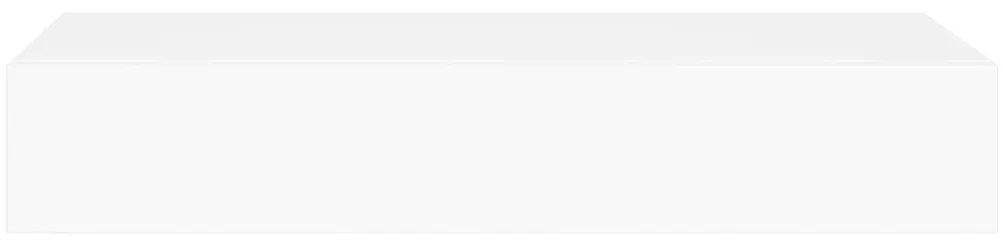 Ράφι Επιτοίχιο με Συρτάρι Λευκό 60 x 23,5 x 10 εκ. από MDF - Λευκό