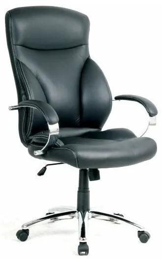 Καρέκλα γραφείου Mesa 288, Μαύρο, 117x68x70cm, 22 kg, Με μπράτσα, Με ρόδες, Μηχανισμός καρέκλας: Κλίση | Epipla1.gr