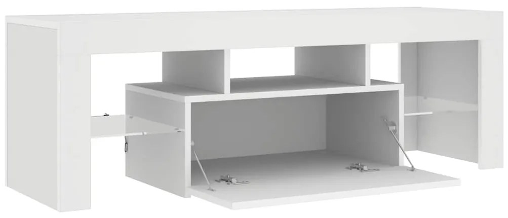 vidaXL Έπιπλο Τηλεόρασης με LED Λευκό 120x30x40 εκ.
