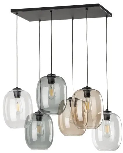 Κρεμαστό Φωτιστικό Οροφής 6xE27 15W IP20 Πολύχρωμο Eco 5974 TK Lighting-5974-Πολύχρωμο 5974