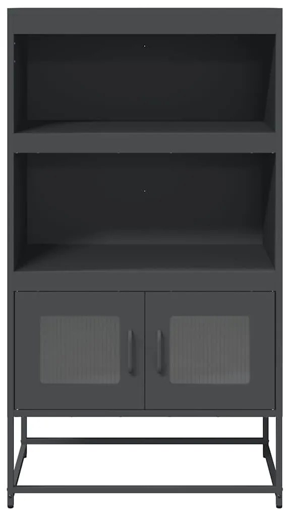 vidaXL Highboard Ανθρακί 68x39x123 cm Χάλυβας