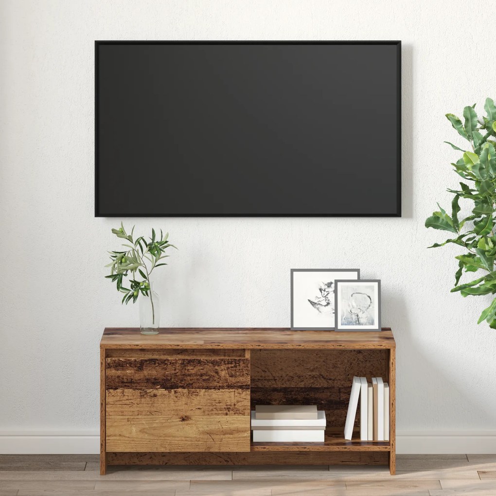 vidaXL Βάση TV Παλιό ξύλο Επεξεργασμένο ξύλο