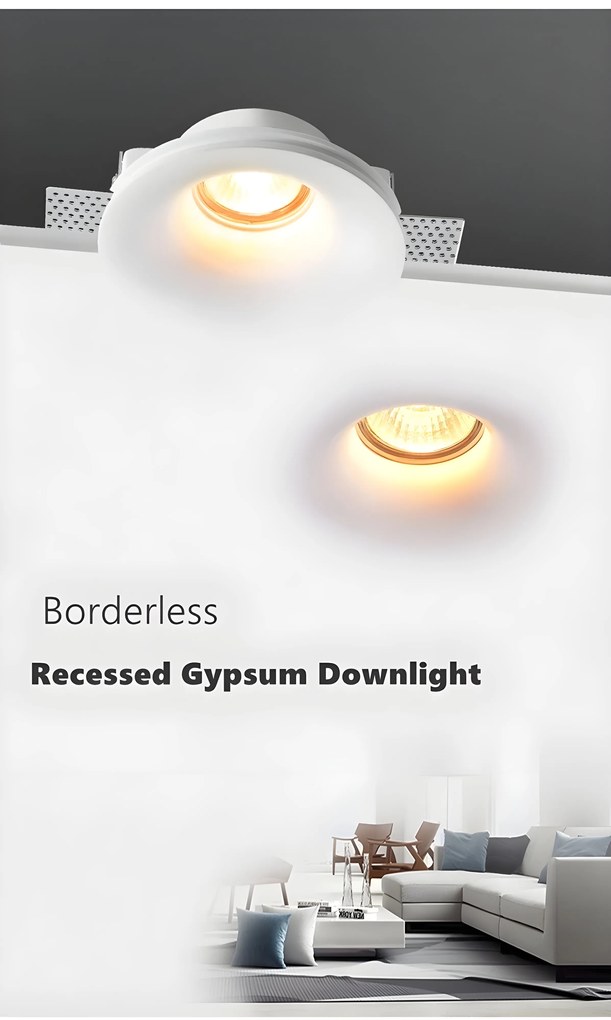 SE-SPG-DL-WH2 YESO SPOT GYPSUM DOWNLIGHT WHITE GU10 - 77-9265