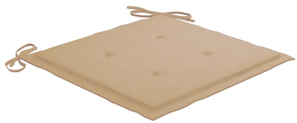 vidaXL Καρέκλες Τραπεζαρίας Εξ. Χώρου 3 τεμ. Ξύλο Ακακίας με Μαξιλάρια