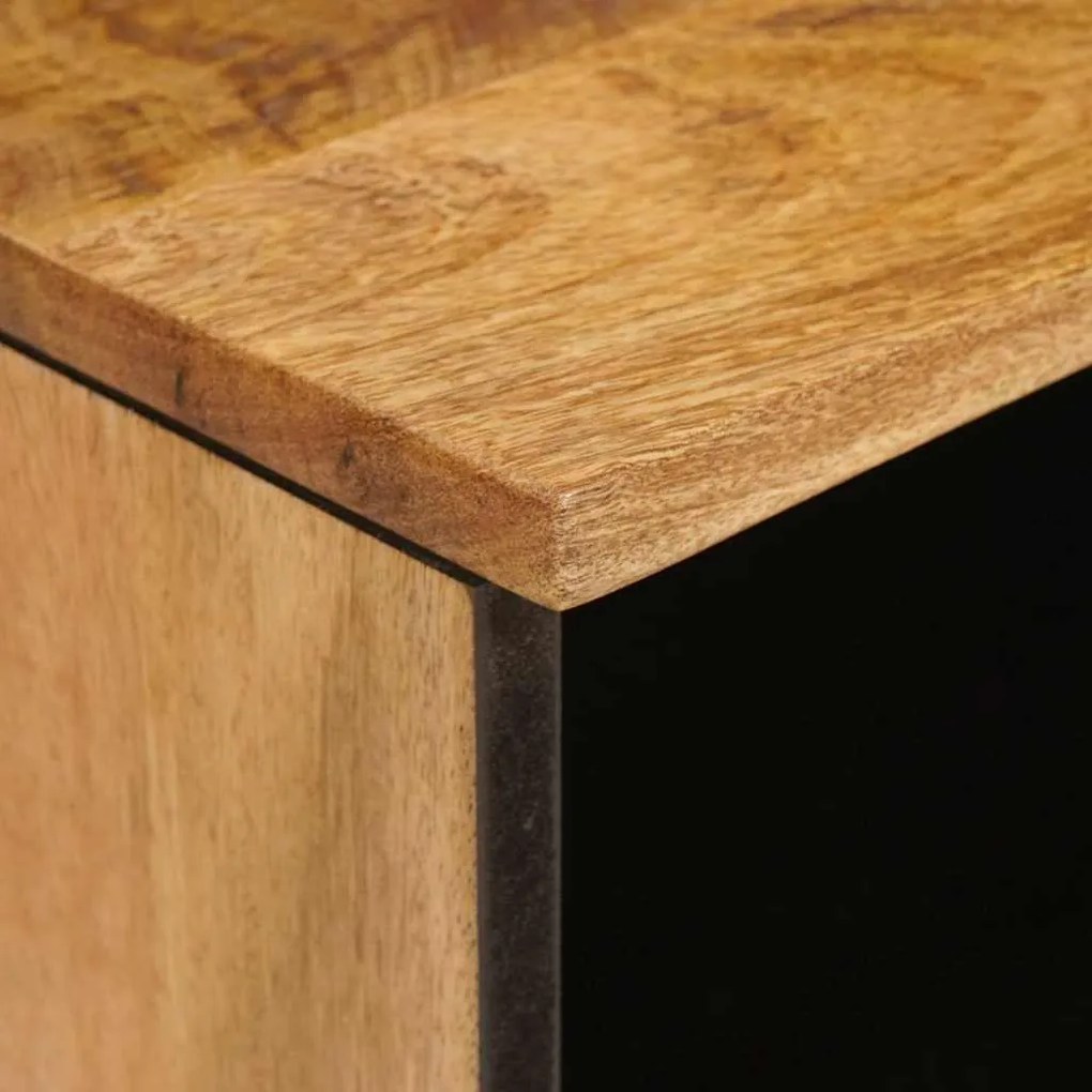 vidaXL Ντουλάπι TV με ράφι Καφέ 100 x 33,5 x 46 εκ Στερεό ξύλο μάνγκο