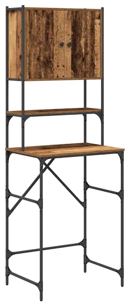 vidaXL Ντουλάπα Πλυντηρίου Παλιό ξύλο 68 x 48,5 x 194 εκ