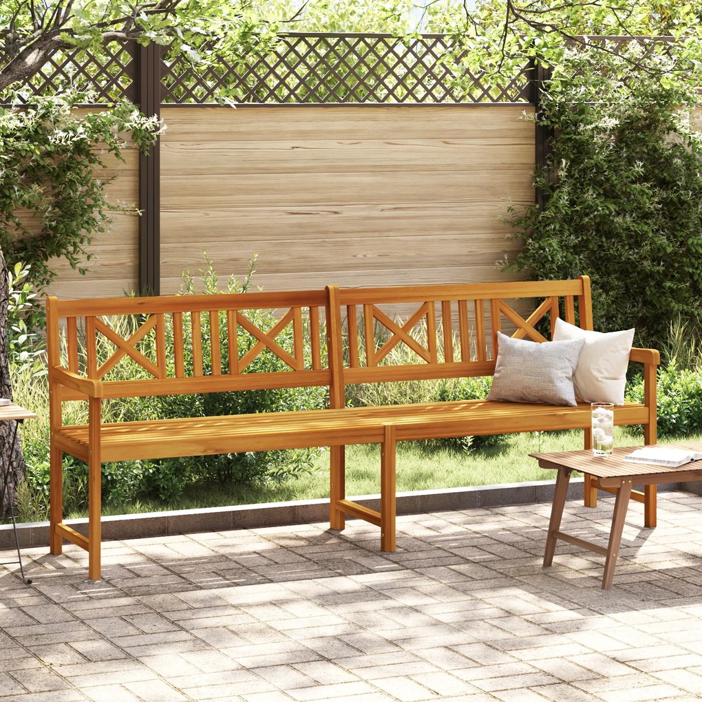 vidaXL Παγκάκι Κήπου 220x56x90 εκ. Μασίφ ξύλο ακακίας