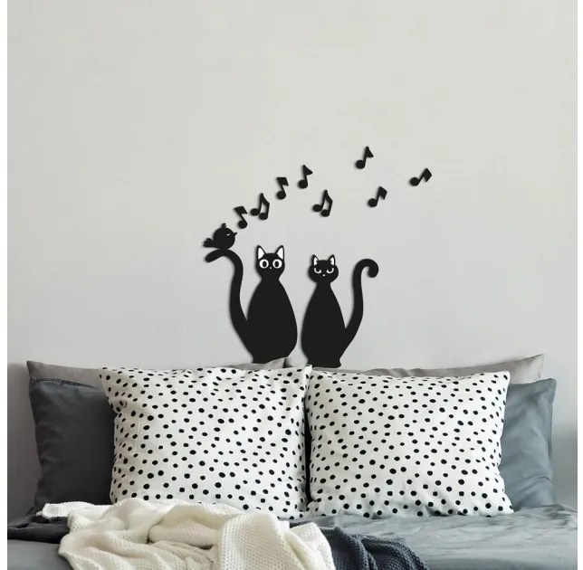 Αφρώδη Αυτοκόλλητα Τοίχου Cats Silhouettes M 54511 Ango-54511-Μαύρο 54511