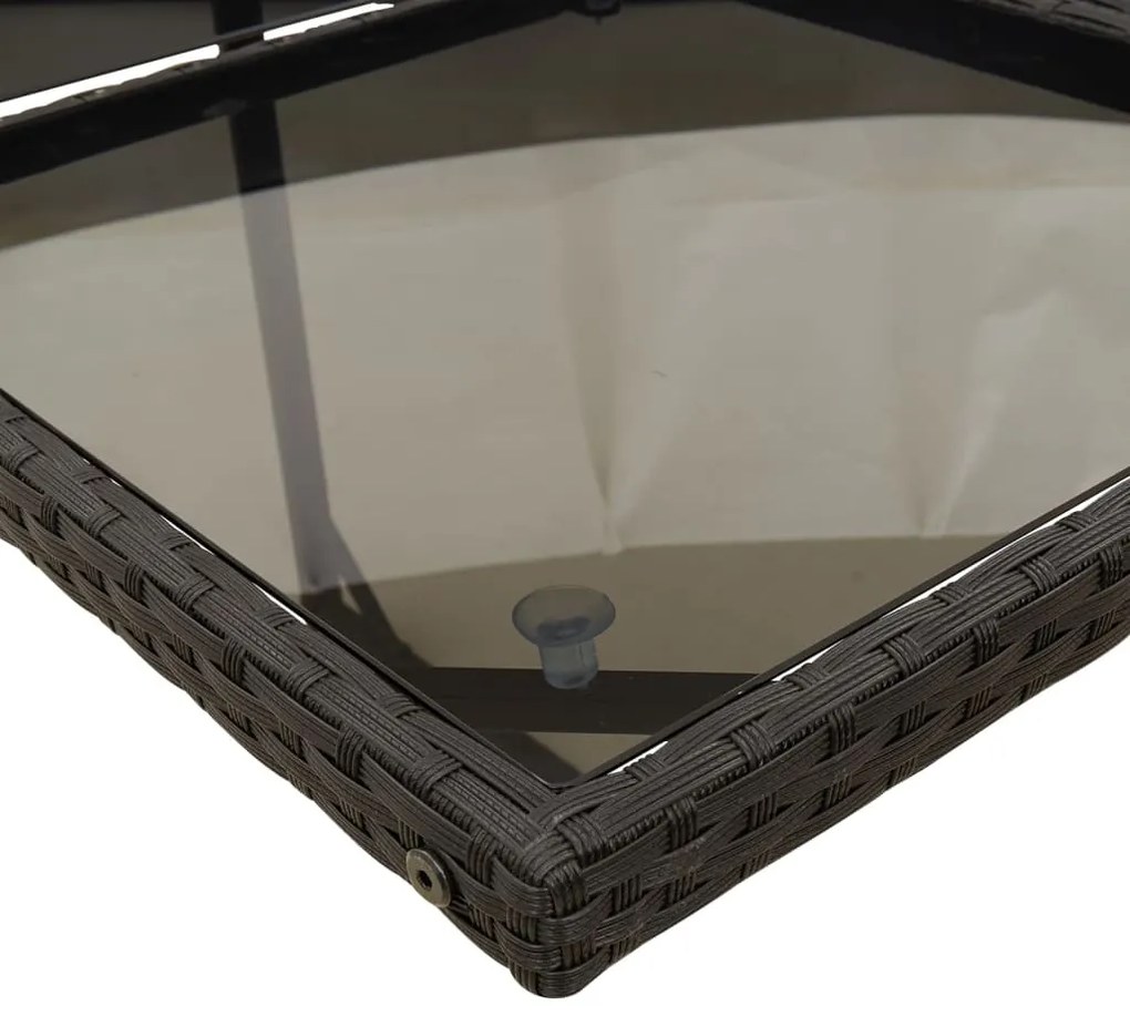 Σετ Τραπεζαρίας Κήπου 9 τεμ Μαύρο από Συνθ. Ρατάν με Μαξιλάρια 3210595