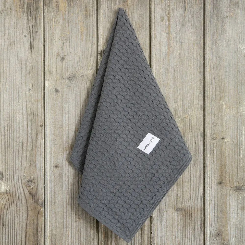 Πετσέτα Κουζίνας Arida Midnight Grey Nima 50x70cm 100% Cotton