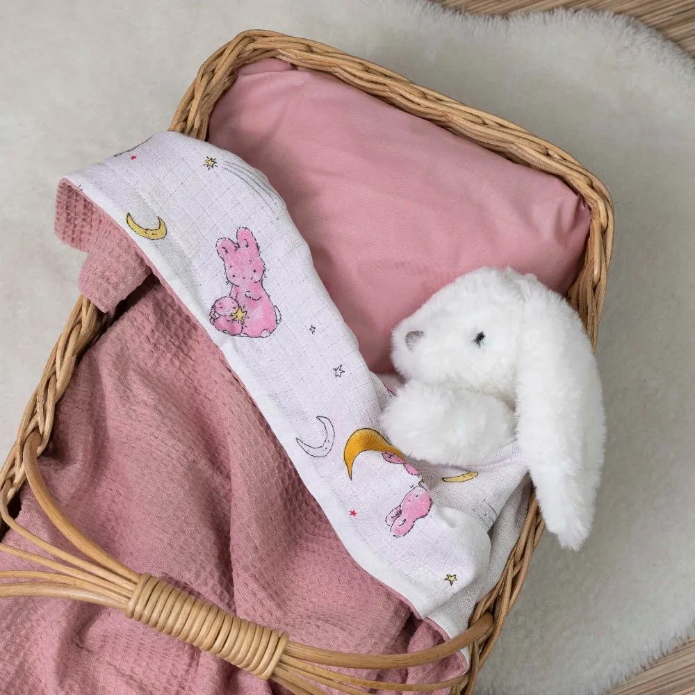 Κουβέρτα Αγκαλιάς Bunny Ροζέ 80 x 110 cm 027401114148