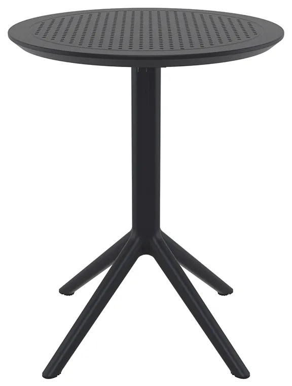 SIESTA SKY BLACK Φ60X74εκ. ΤΡΑΠΕΖΙ ΠΤΥΣ/ΝΟ ΠΟΛ/ΝΙΟΥ Φ60Χ74εκ.20.0727